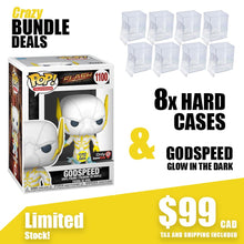 Load image into Gallery viewer, Godspeed Glow in the Dark Exclusive + 8 Pack of Pop Collectors Hard Case Protectors