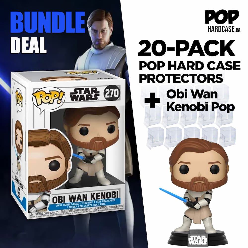 Obi Wan Kenobi Clone Wars #270 Funko Pop Hard Case Pop Protectors