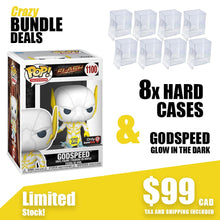 Load image into Gallery viewer, Godspeed Glow in the Dark Exclusive + 8 Pack of Pop Collectors Hard Case Protectors
