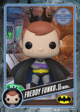 Load and play video in Gallery viewer, 1 in 10 Chance: Freddy Funko as Batman NFT Pop + 12 Pack Hard Stacks
