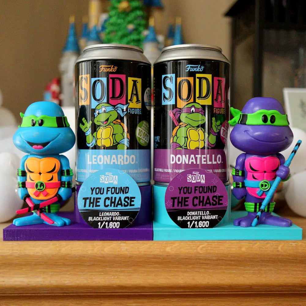 Limited Edition Teal & Purple Soda Stands (Pair) - TalkSuicide.ca