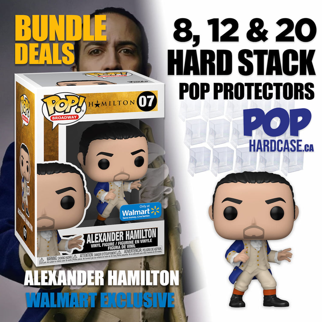 Alexander Hamilton (Blue Coat) Walmart Exclusive Pop + Hard Case Pop Protectors