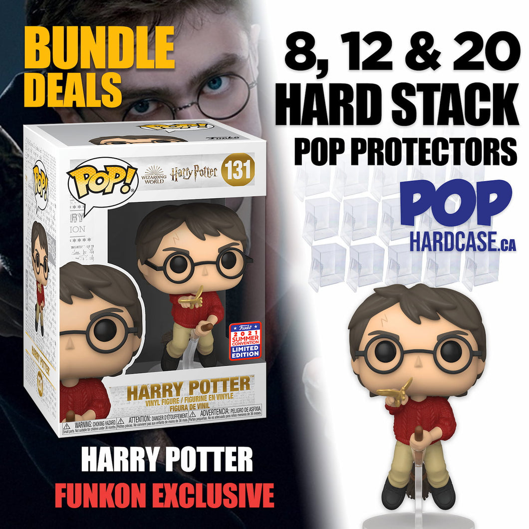 Harry Potter Funkon Exclusive 2021 Summer Convention Pop + Hard Case Pop Protectors