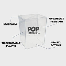 Load image into Gallery viewer, hard case pop protector sealed bottom stackable thick clear plastic
